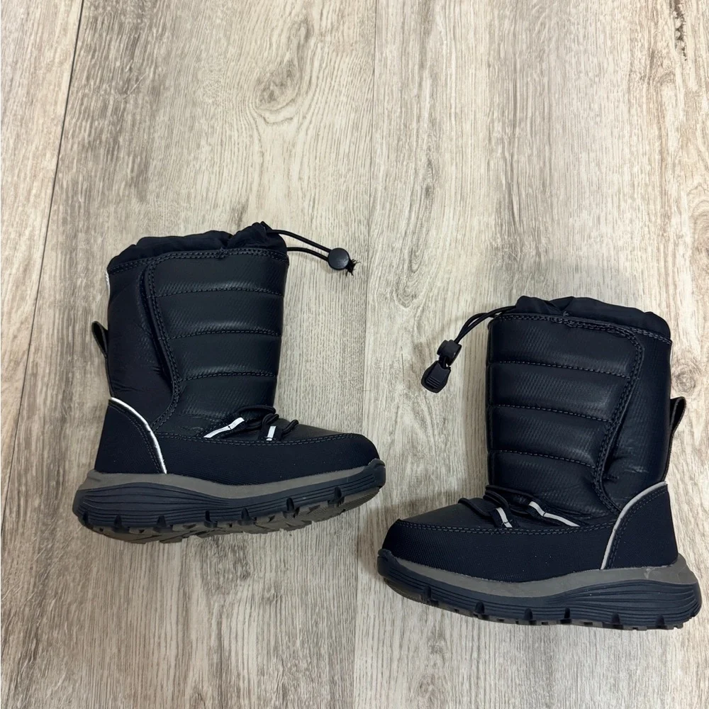 Lands' End Kids Blue and Gray Snow Boots